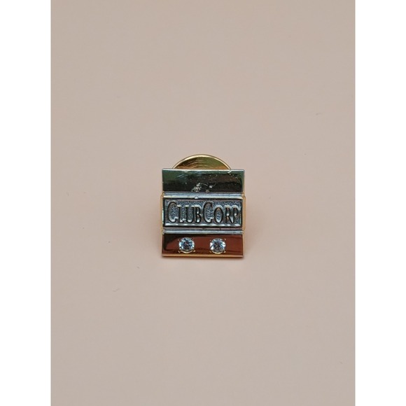 Jewelry - ClubCorp Lapel Pin 1/10 10K Gold Filled Two Tone Corporate Logo Pin with Stones
